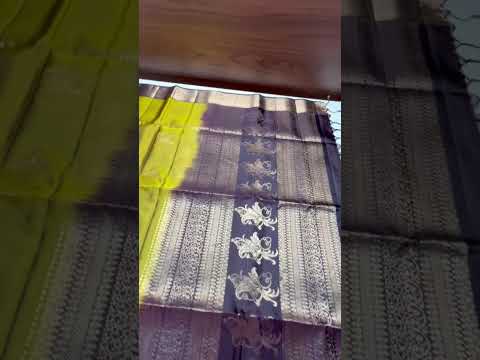 Fenugreek & Coffee Brown - Kanchi Border Soft Silk Saree