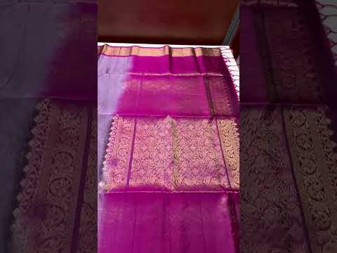 Lilac & Dual Tone Pink - Soft Silk Bridal Saree