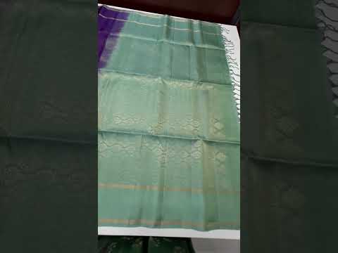 Jamun & Mint Green - Soft Silk Saree