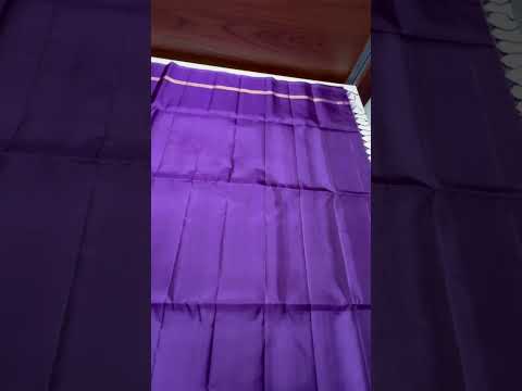 Dark Purple - Full P{lain Soft Silk Saree