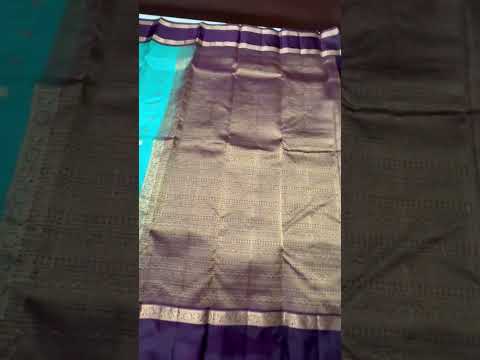 Aqua Blue & Wine - Retta Pet Border Soft Silk Saree
