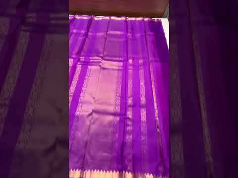 Purple - Kanchi Border Soft Silk Saree