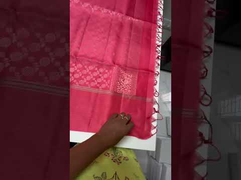 Peachy Pink & Georgia Peach - Soft Silk Saree
