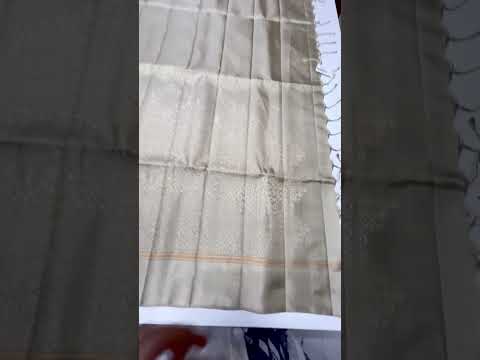 Beige - Kolam Soft Silk Saree