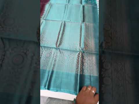 Coffee Brown & Teal - Soft Silk Bridal Saree