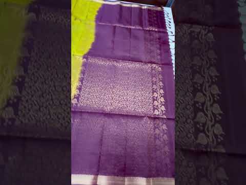 Bronze Pastel & Burgundy - Kanchi Border Soft Silk Saree
