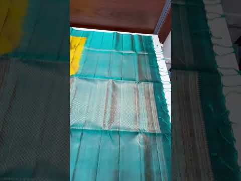 Fenugreek & Emeraled Green - Full brocade Soft Silk Saree