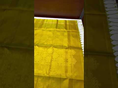 Yellow Green - Kolam Soft Silk Saree