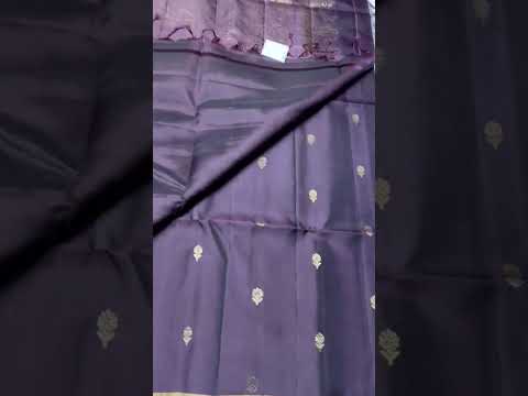 Green & Plum - Soft Silk Saree