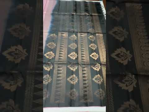 Light Paneer Rose & Black - Checkered Soft Silk Saree