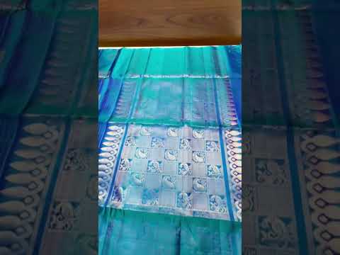 Peacock Blue - Soft Silk Saree