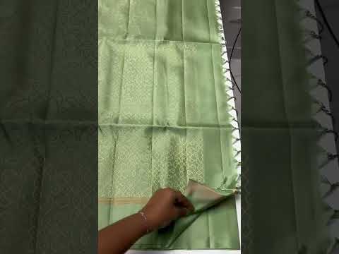 Pista Green - Kolam Soft Silk Saree