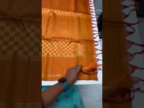 Marmalade Orange - Soft Silk Saree