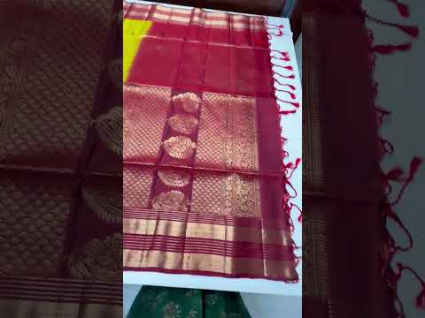 Mehendi Green & Maroon - Kanchi Border Soft Silk Saree