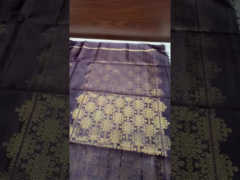 Coffee Brown - Kolam Soft Silk Saree