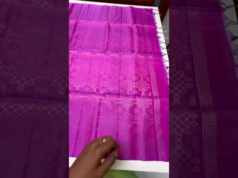 Pink & Lavender Pink - Kolam Soft Silk Saree
