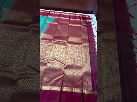 Aqua Blue & Maroon - Checkerd Retta Pet Soft Silk Saree