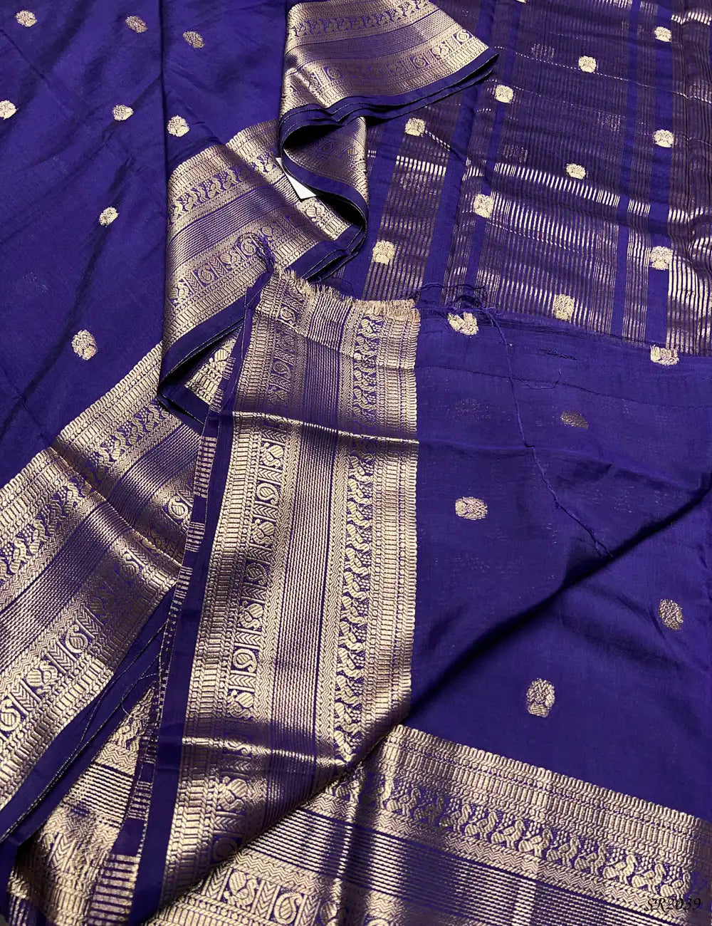 Purple - Viscose Saree -
