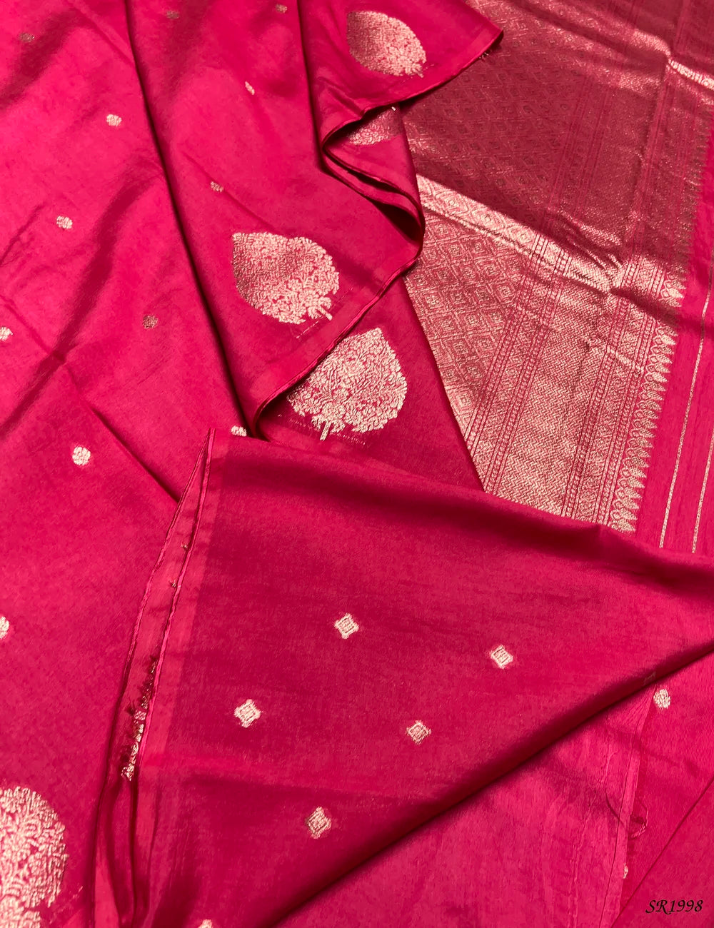 Rani Pink - Viscose Georgette Saree -