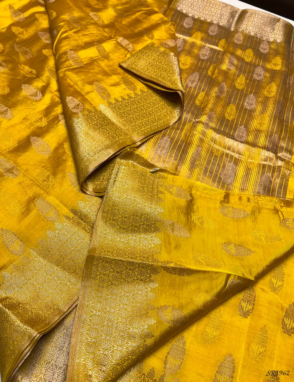 Yellow - Semi Tussar Saree -