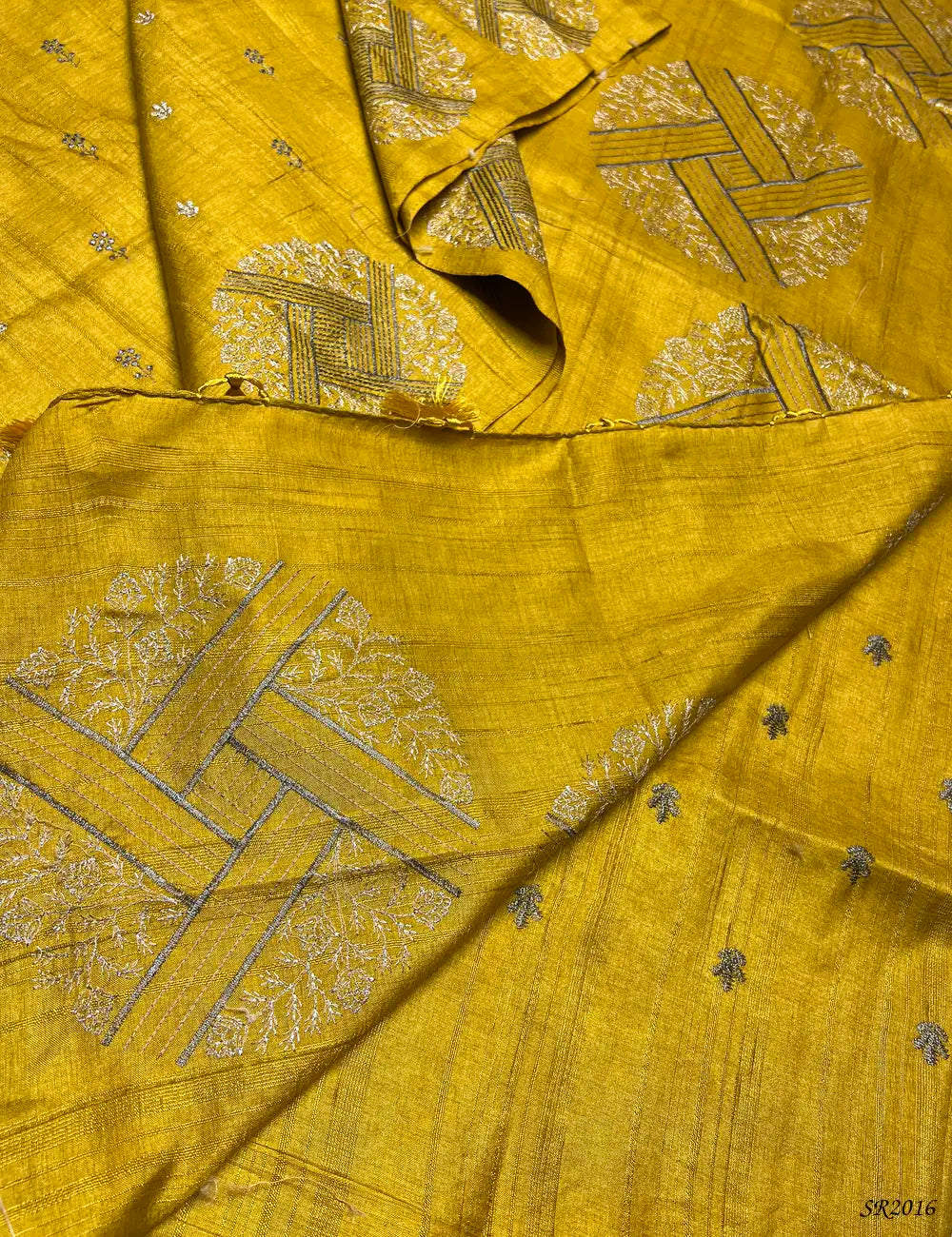 Yellow - Semi Tussar Saree -